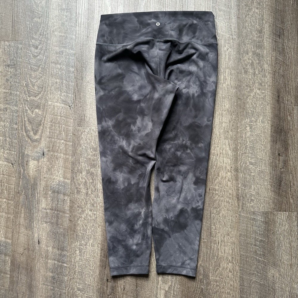 Lululemon Align Women's Gray Tie Dye Full Length Leggings Sz 14